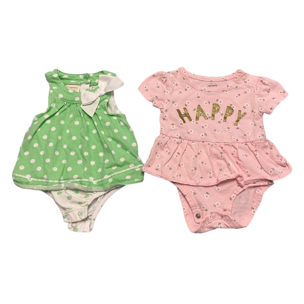 Bundle bodysuit for baby girl 0-3m.